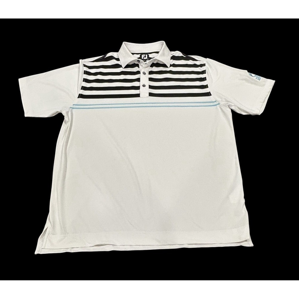 Footjoy x Caledonia Men's Performance Golf Polo Shirt Sz Large Short Sleeve - Picture 2 of 8